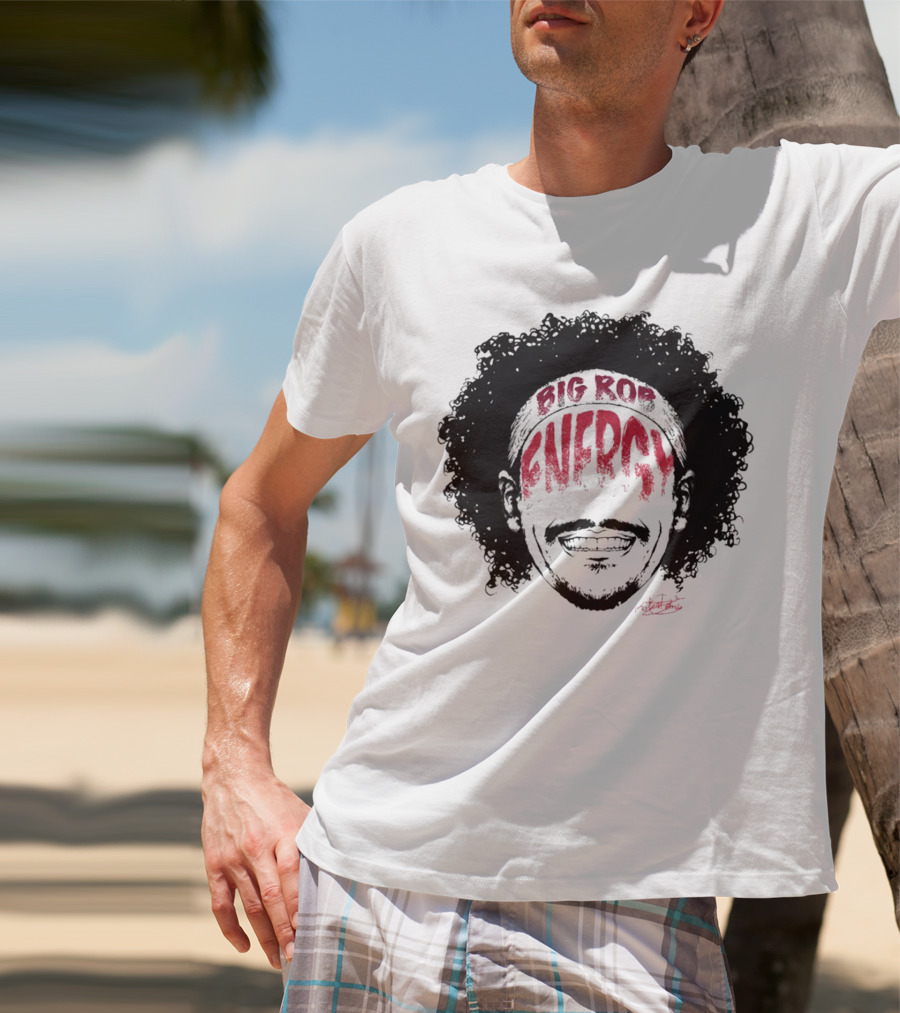 Big Rob Energy Robert Jones Signature Afro T-Shirt