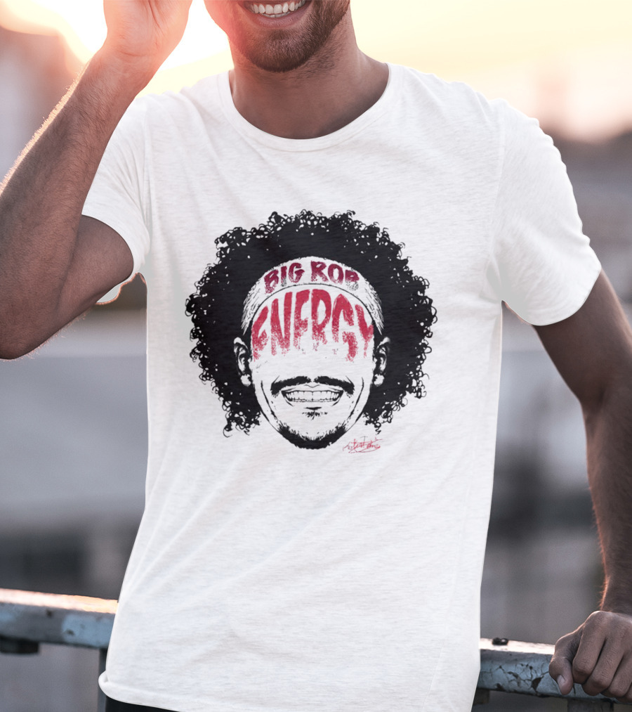 Big Rob Energy Robert Jones Signature Afro T-Shirt