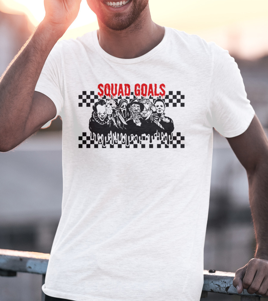 Squad Goals Halloween Horror Character Vintage Icons T-Shirt