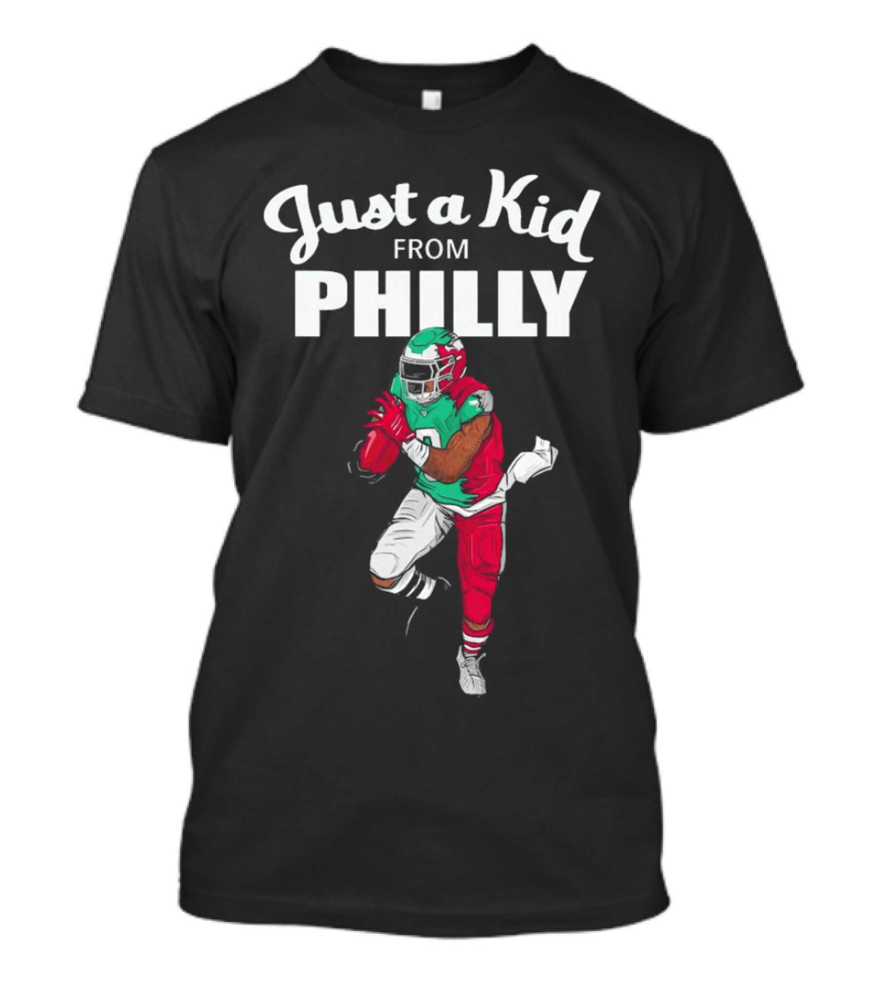 Just A Kid From Philly Swift Number 0 Football Player T-Shirt