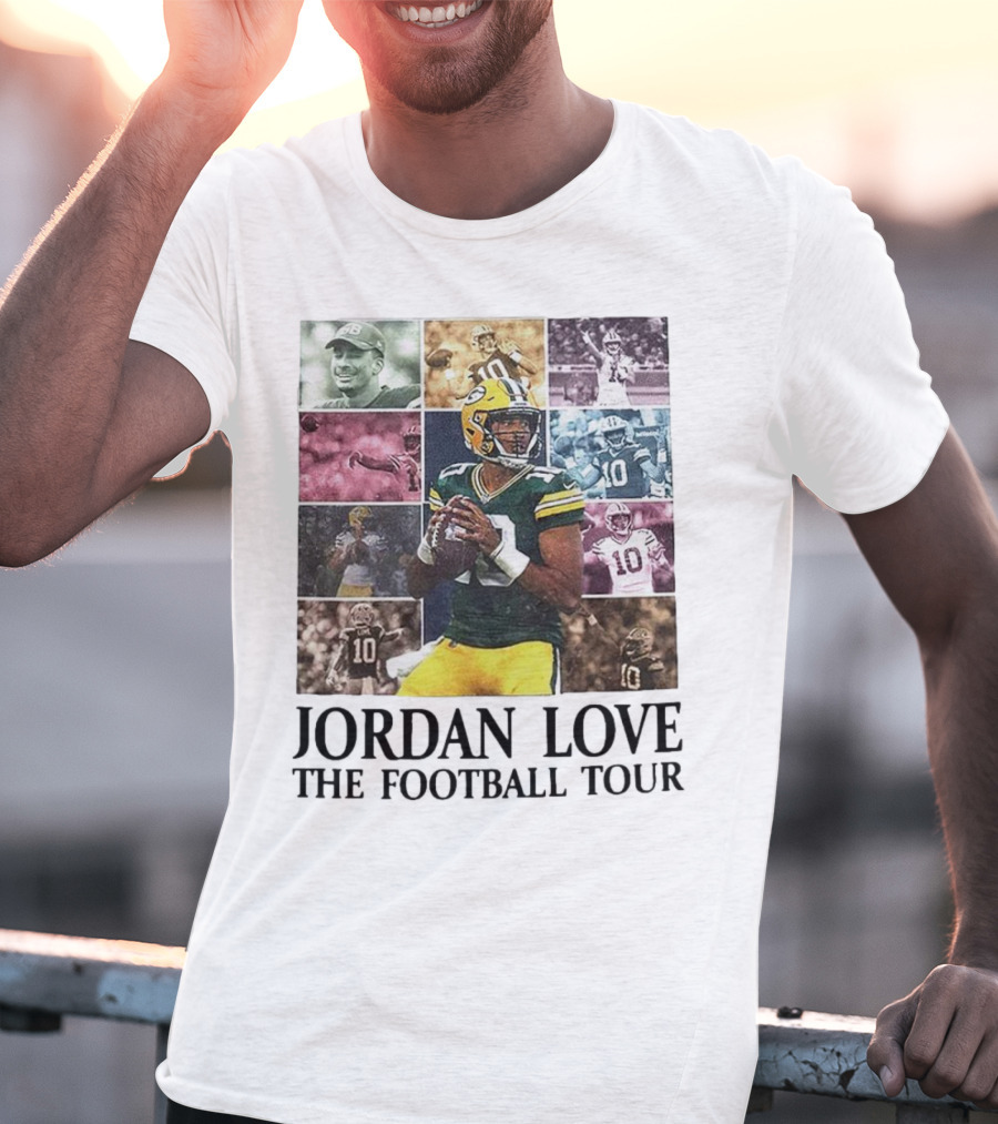 Jordan Love Green Bay Football Highlights Tour T-Shirt