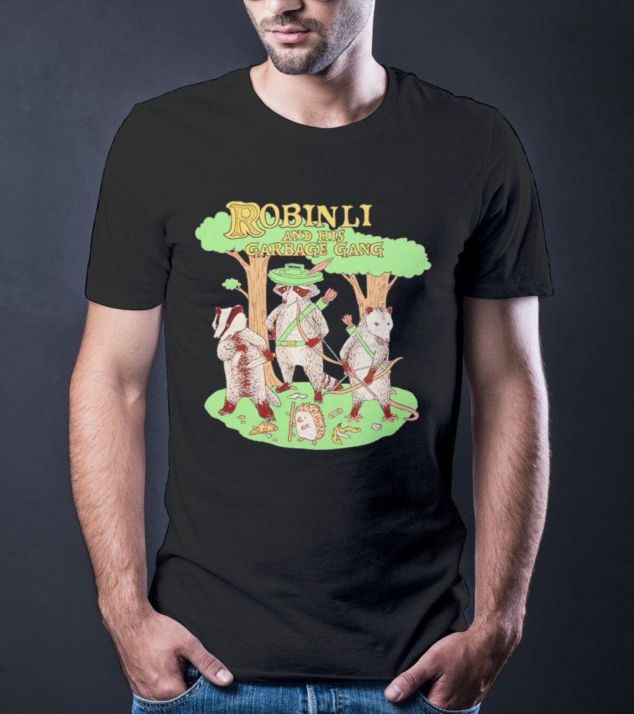 Robinlid And His Garbage Gang Forest Adventure With Badgers And Possum T-Shirt