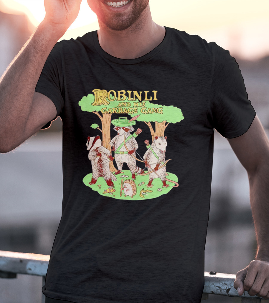 Robinlid And His Garbage Gang Forest Adventure With Badgers And Possum T-Shirt
