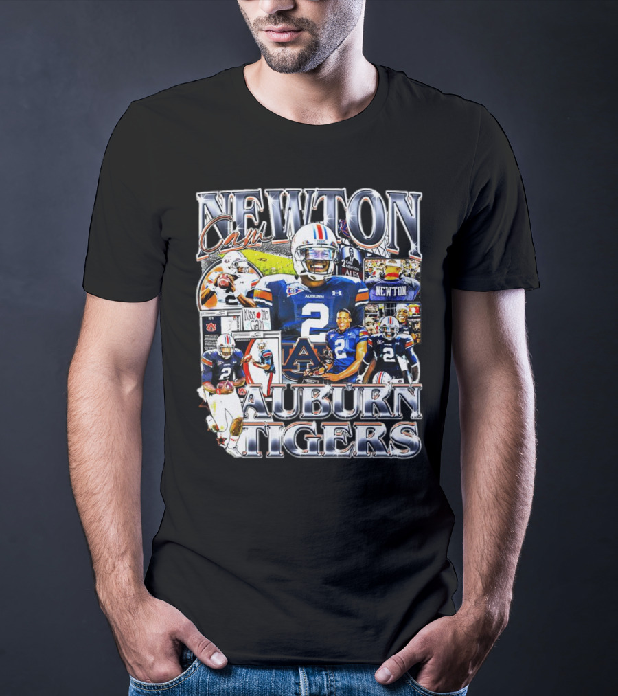 Cam Newton Auburn Tigers Football Collage T-Shirt