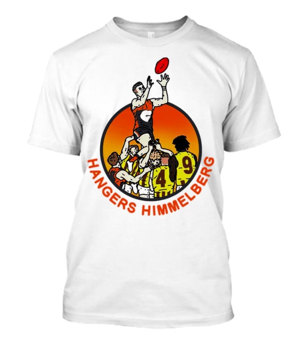 Hangers Himmelberg AFL Marking Victory Sunset Football Scene T-Shirt
