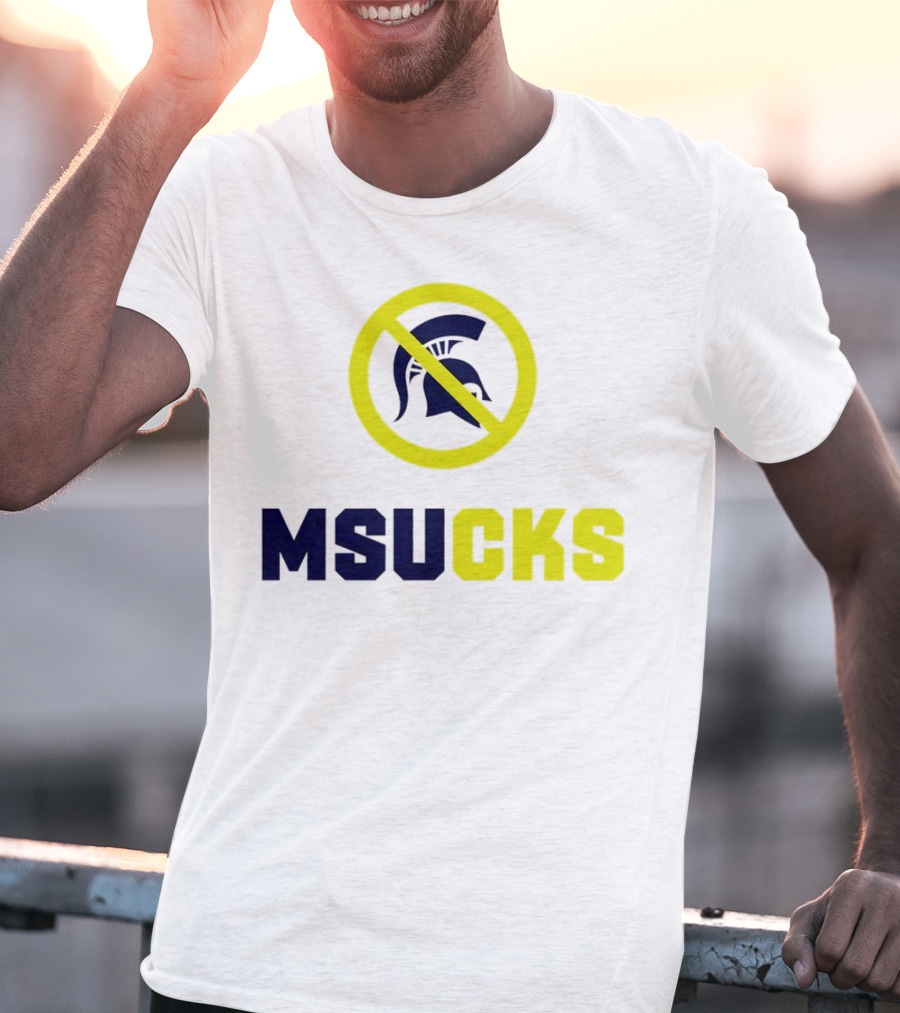 MSU Spartans MSUCKS Rivalry Ban T-Shirt