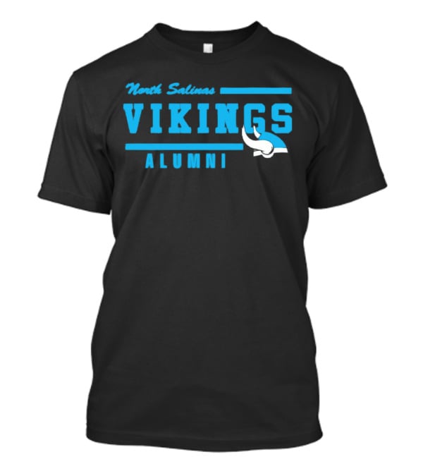 North Salinas Vikings Alumni Blue Viking Helmet T-Shirt