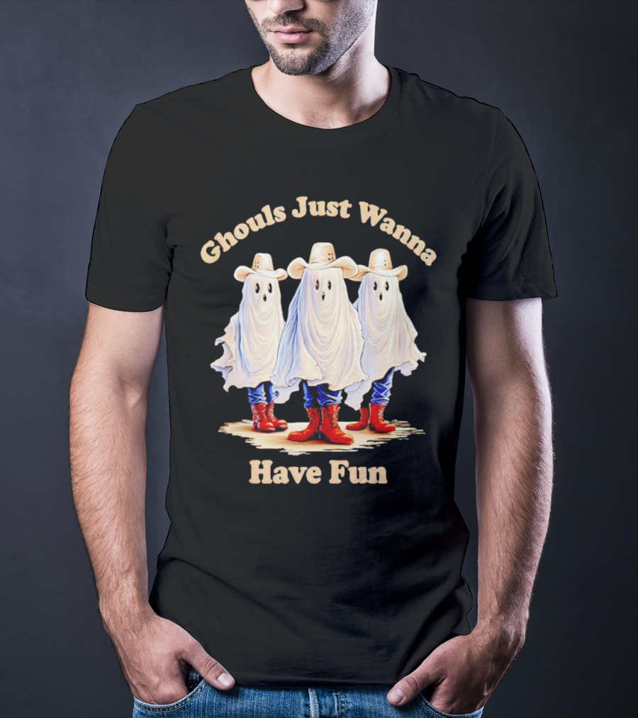 Ghouls Just Wanna Have Fun Cowboy Boots And Hats Trio T-Shirt