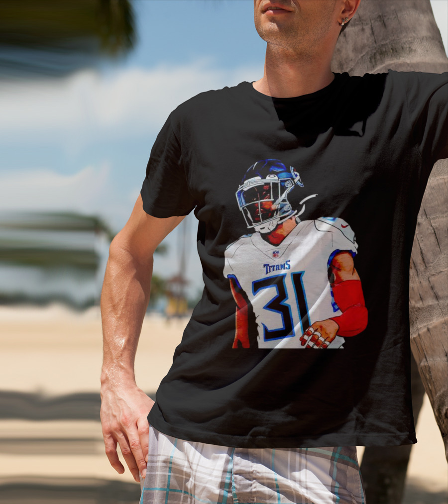 Kevin Byard Tennessee Titans 31 Cartoon NFL Player T-Shirt