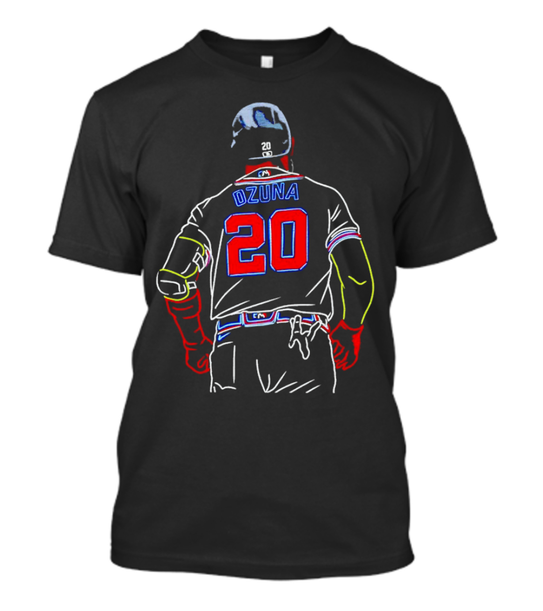 Marcell Ozuna 20 Atlanta Braves Baseball Jersey T-Shirt