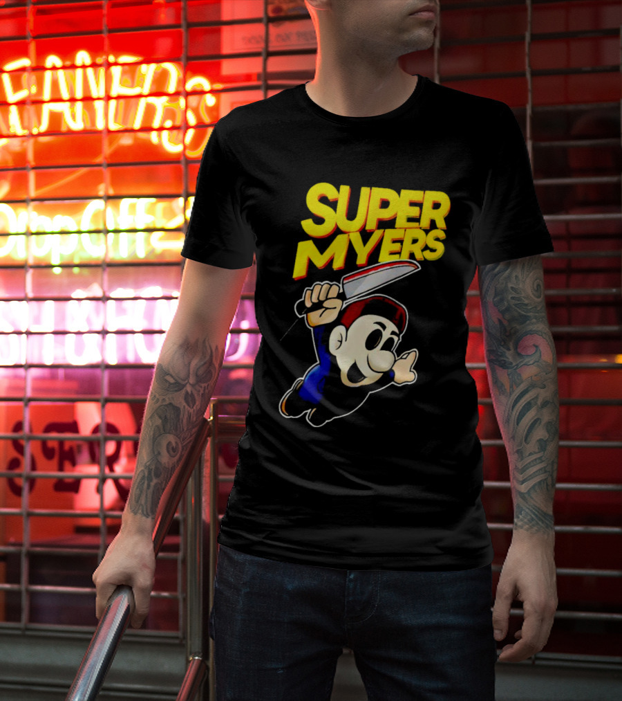Super Myers Halloween Mario T-Shirt