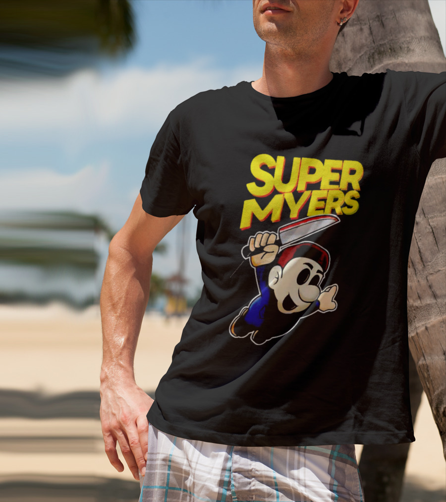 Super Myers Halloween Mario T-Shirt