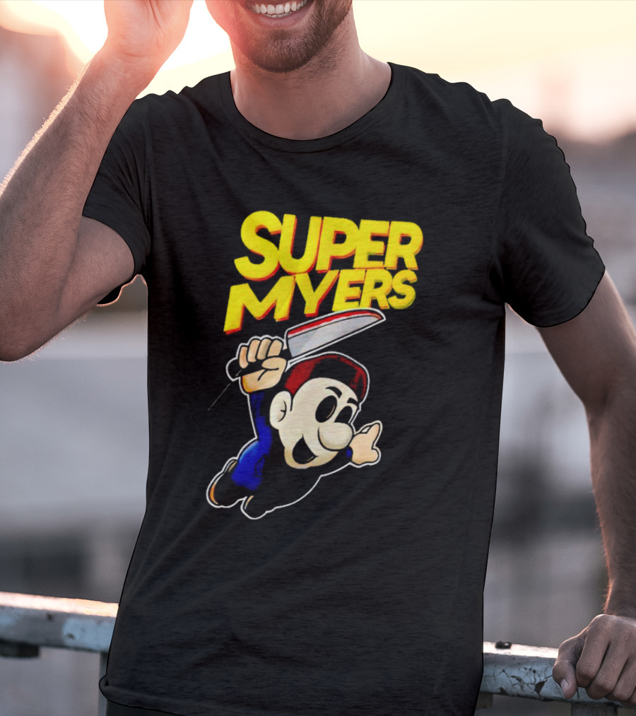 Super Myers Halloween Mario T-Shirt