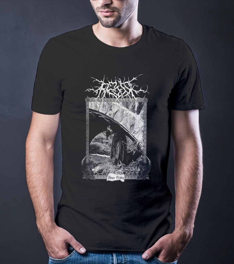 Frosk Stone Prison Gothic Monochrome T-Shirt