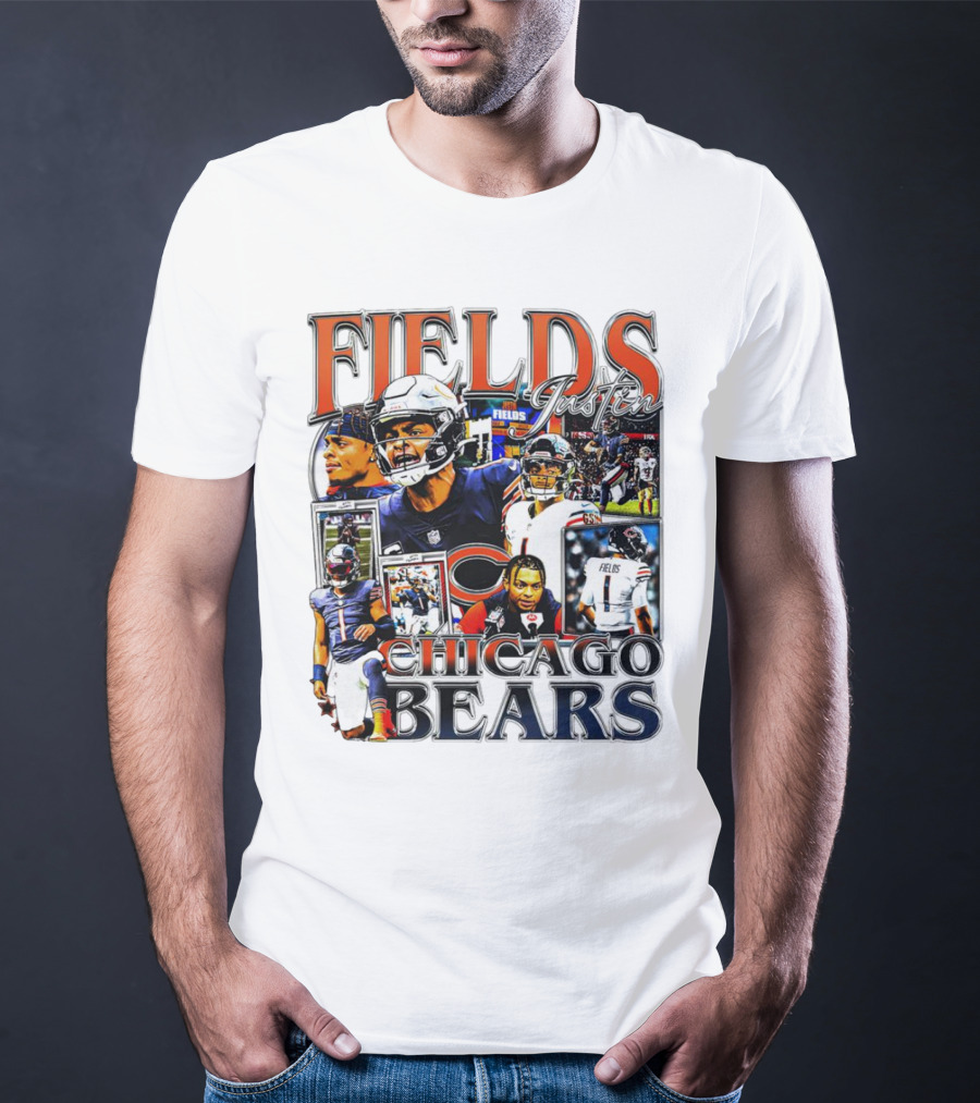 Fields Justin Chicago Bears Football T-Shirt