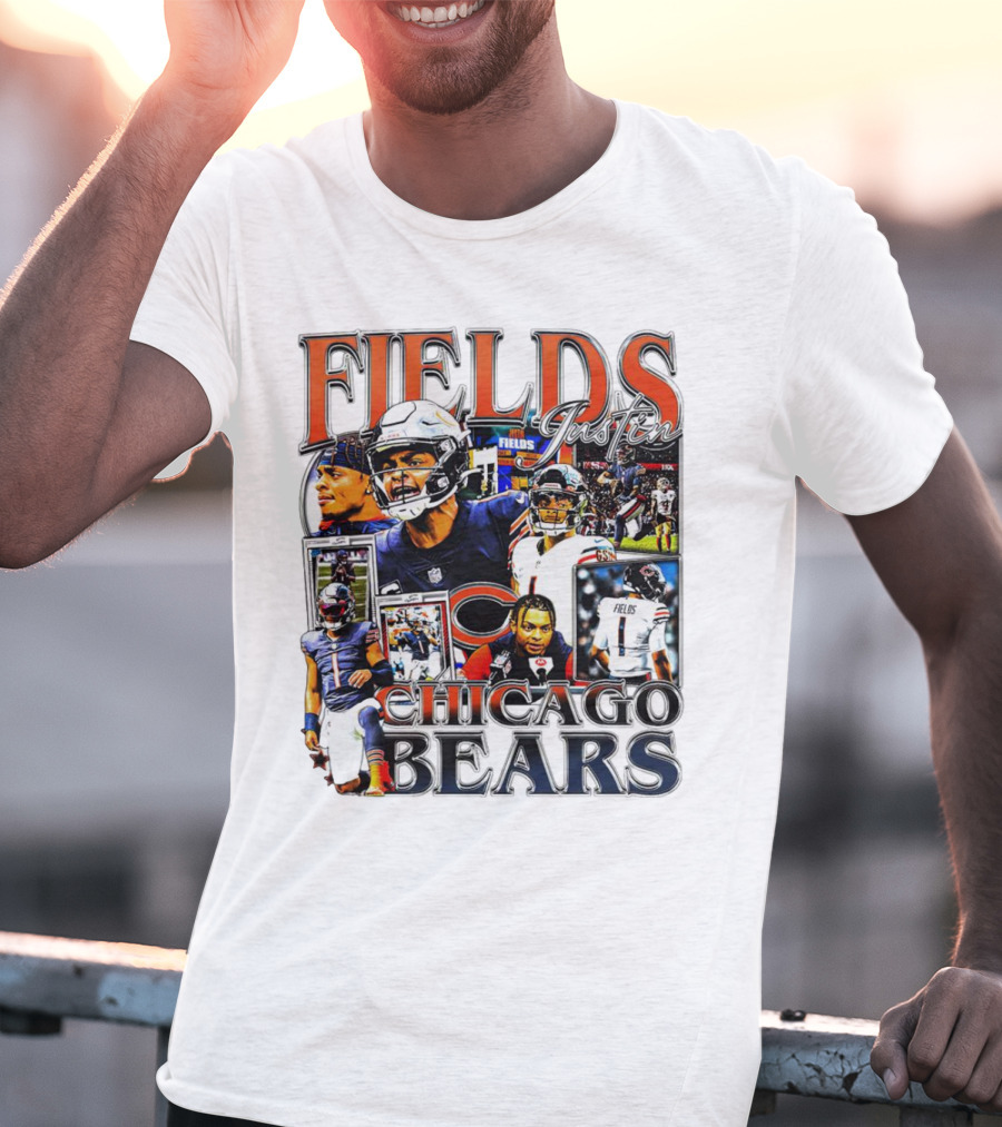 Fields Justin Chicago Bears Football T-Shirt