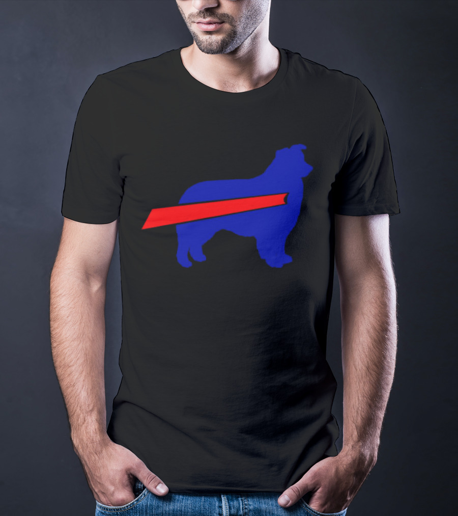 Buffalo Bills Aussie Mafia Silhouette With Iconic Red Stripe T-Shirt