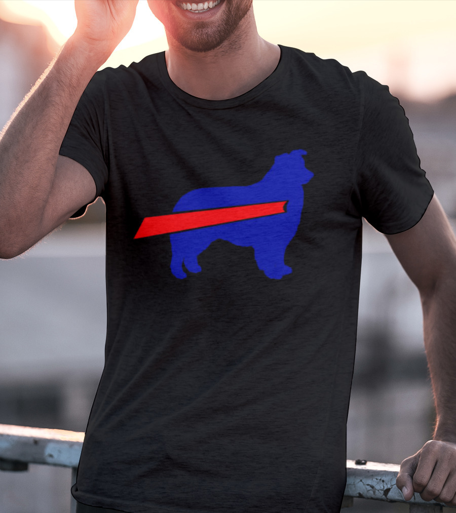 Buffalo Bills Aussie Mafia Silhouette With Iconic Red Stripe T-Shirt