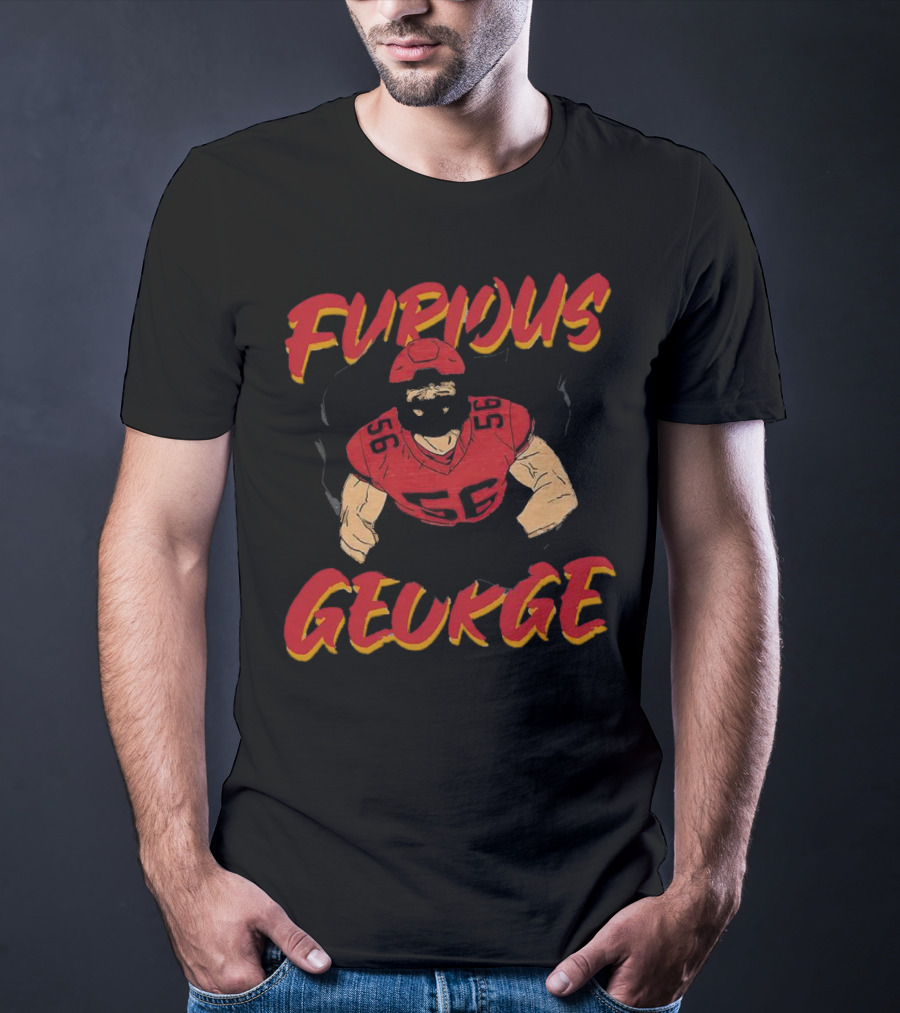 Kansas City Chiefs Furious George Karlaftis 56 Football Player T-Shirt