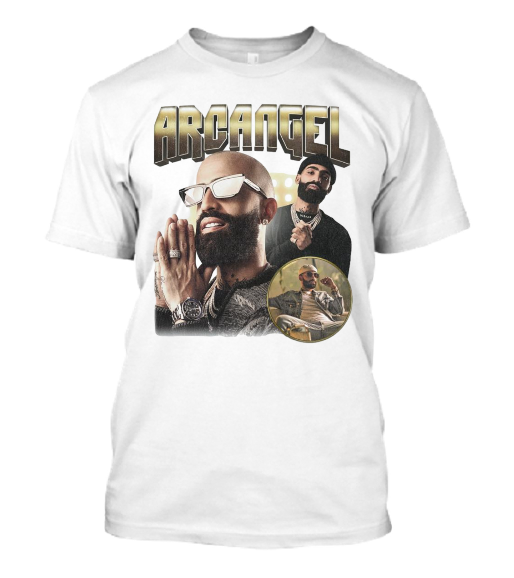 Arcangel Rapper Vintage Style Collage T-Shirt