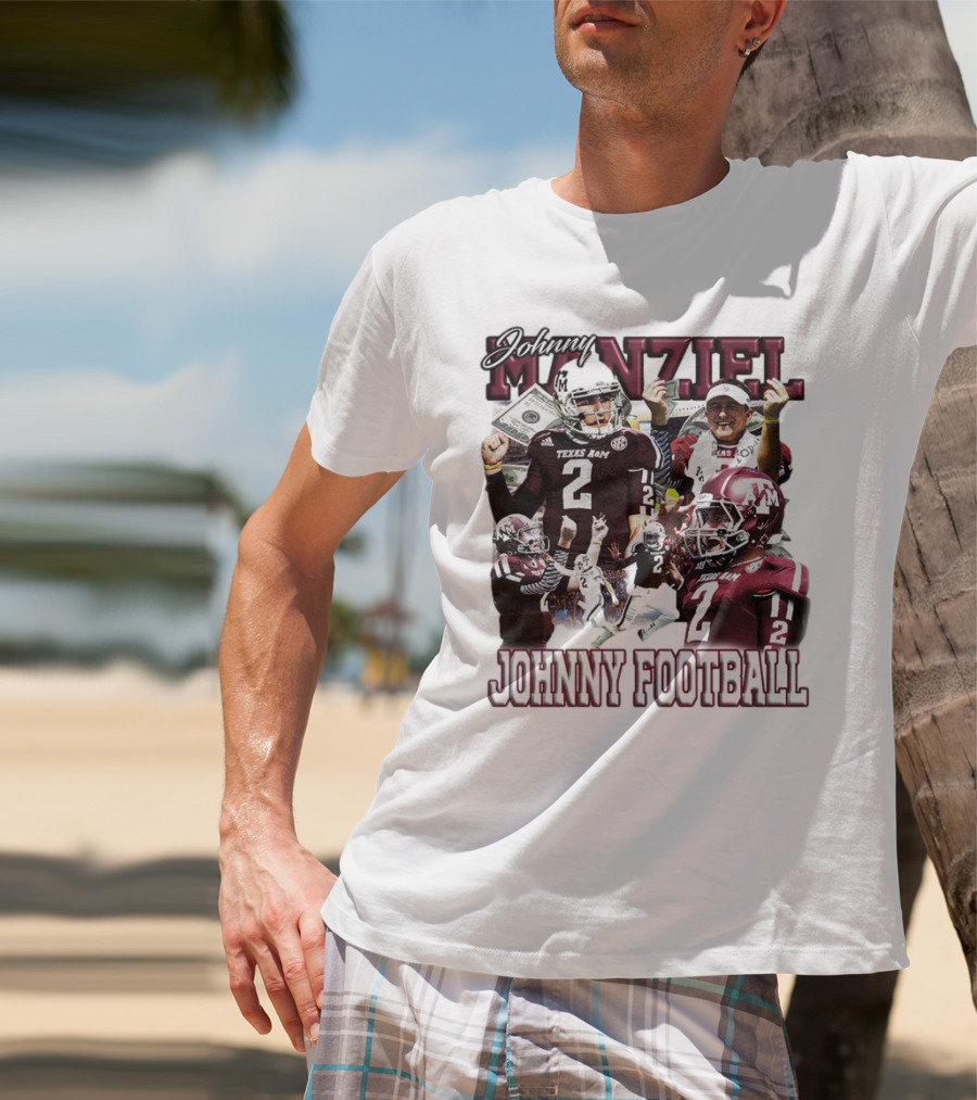 Johnny Manziel Texas A&M Aggies Johnny Football Number 2 College Football Legend T-Shirt
