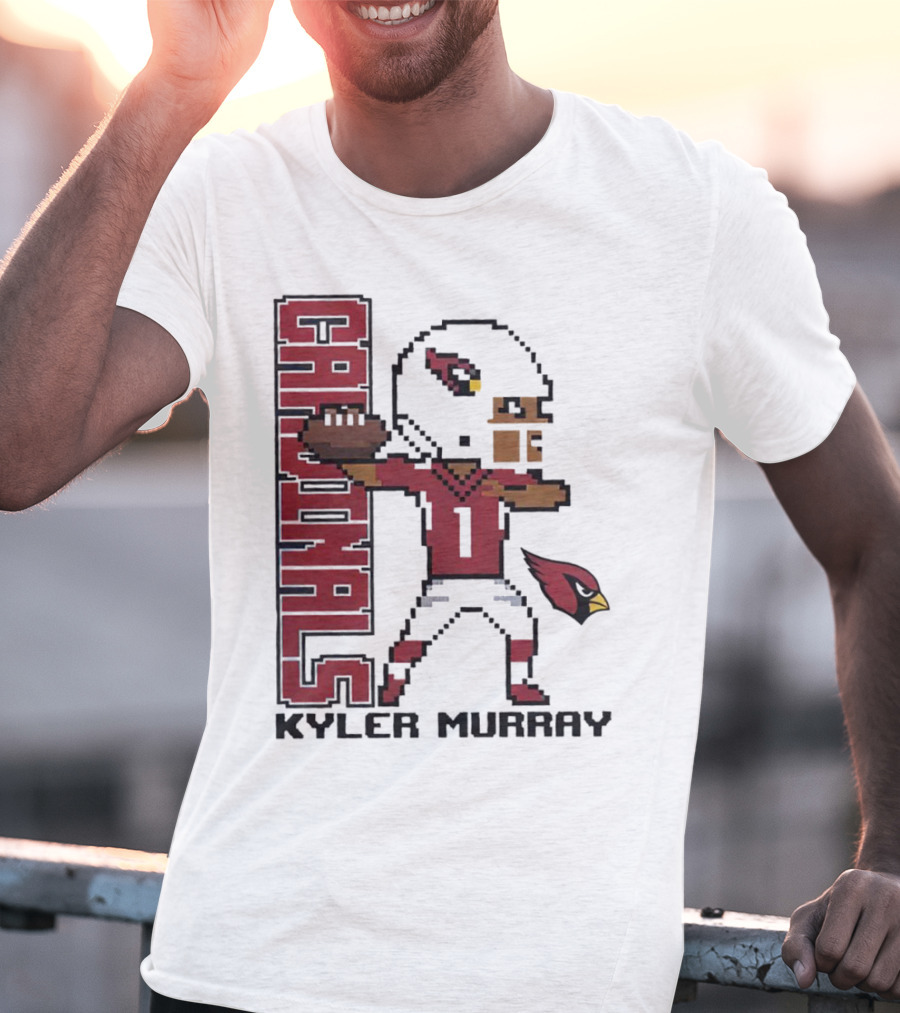Cardinals Kyler Murray Arizona Football Pixel T-Shirt