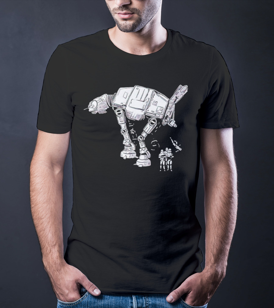 Star Wars AT-AT Walker With Stormtroopers T-Shirt