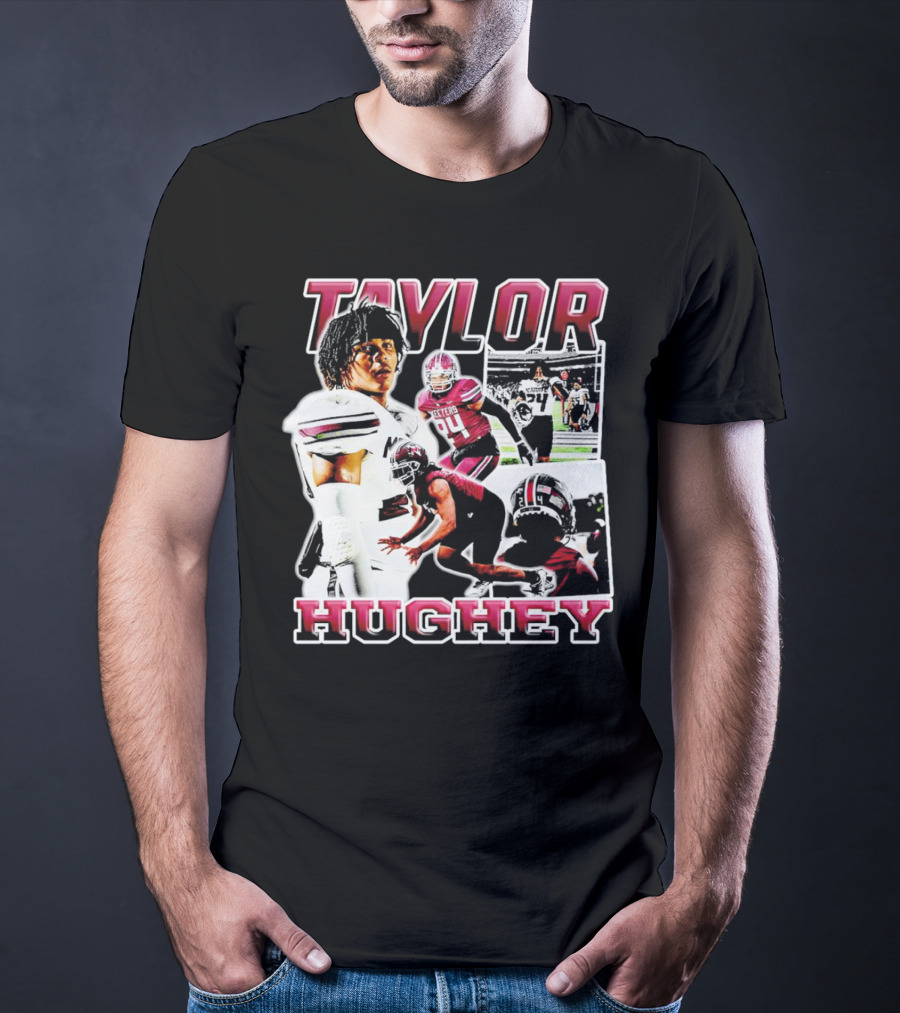 Taylor Hughey Mesquite High School Boys Varsity Football Action Collage T-Shirt