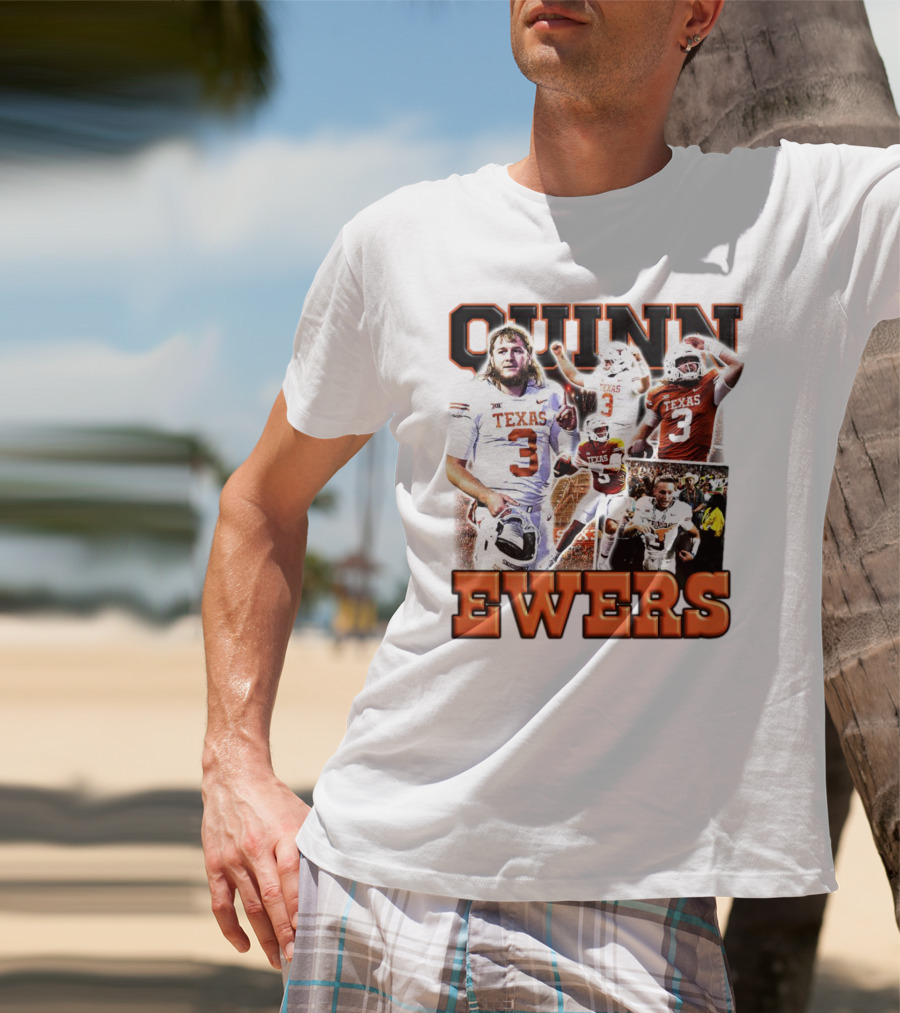 Quinn Ewers Texas Football Longhorns Number 3 T-Shirt
