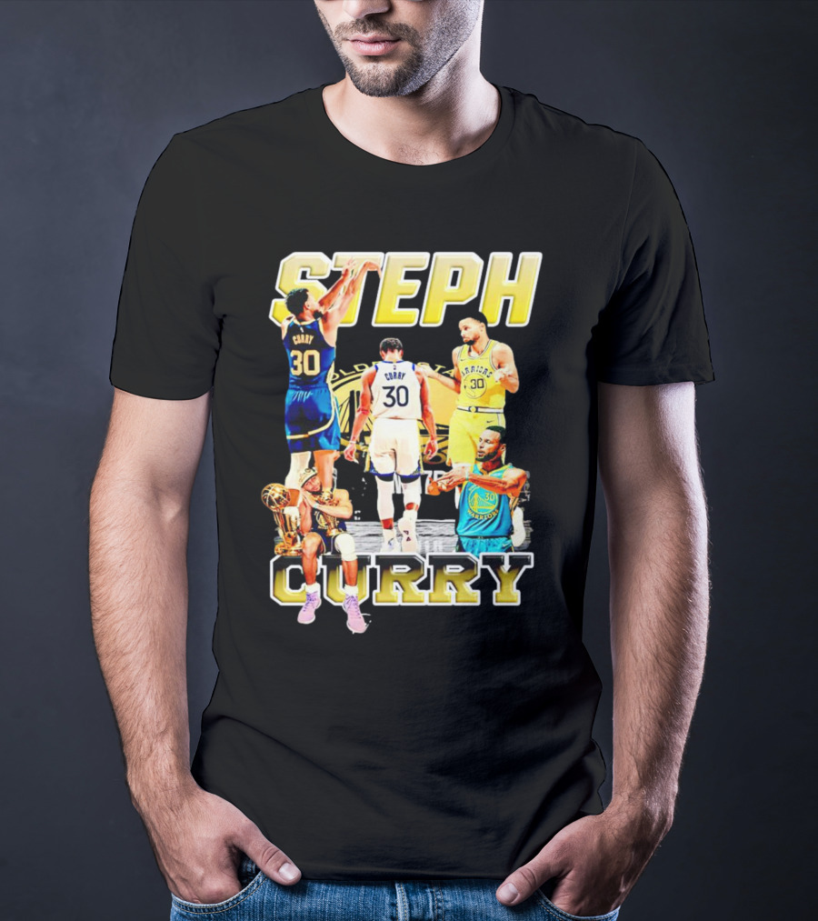 Steph Curry Golden State Warriors NBA Champion Iconic Moments T-Shirt