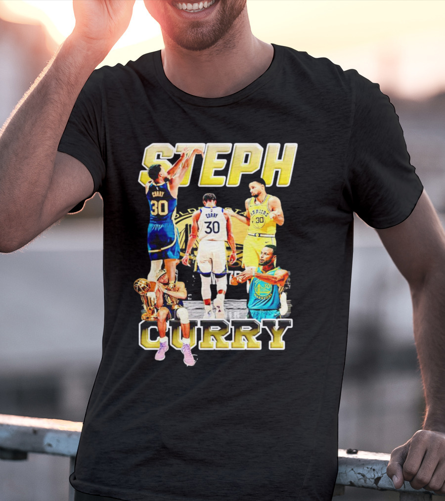 Steph Curry Golden State Warriors NBA Champion Iconic Moments T-Shirt