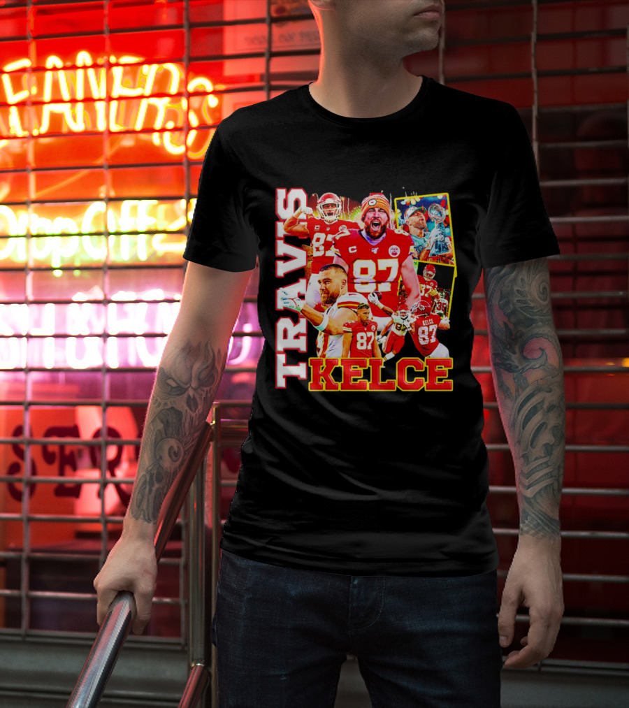 Travis Kelce Kansas City Chiefs 87 Football Champion T-Shirt