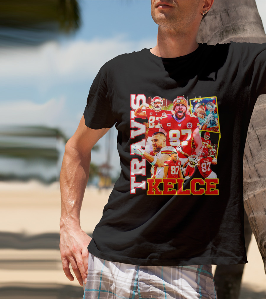 Travis Kelce Kansas City Chiefs 87 Football Champion T-Shirt