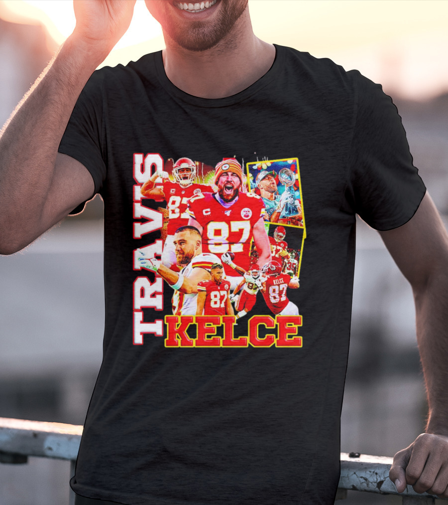 Travis Kelce Kansas City Chiefs 87 Football Champion T-Shirt