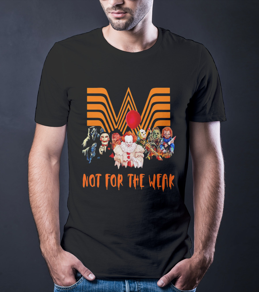 Whataburger Horror Movie Characters Not For The Weak Iconic Spooky Mashup T-Shirt