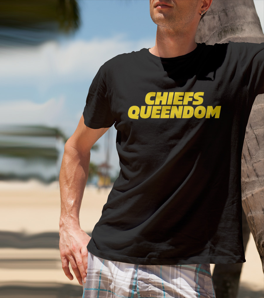 Chiefs Queendom Fan Apparel In Bold Yellow T-Shirt