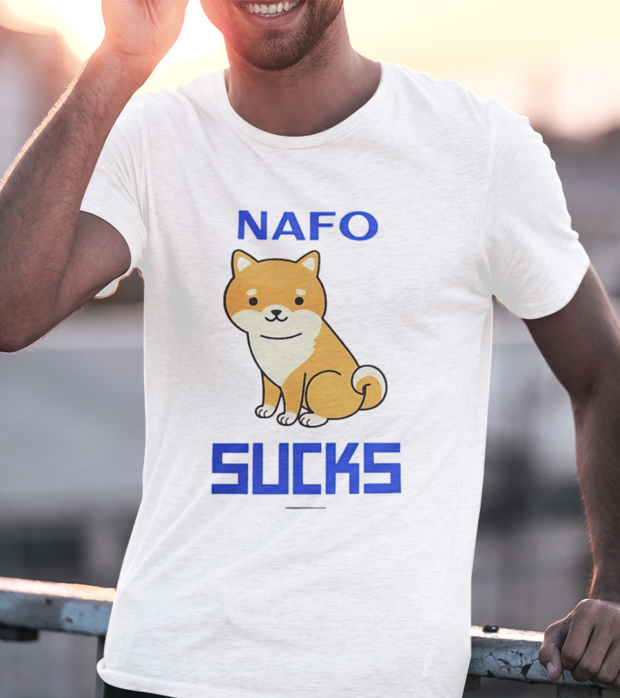NAFO Furry Dog Meme Critique T-Shirt