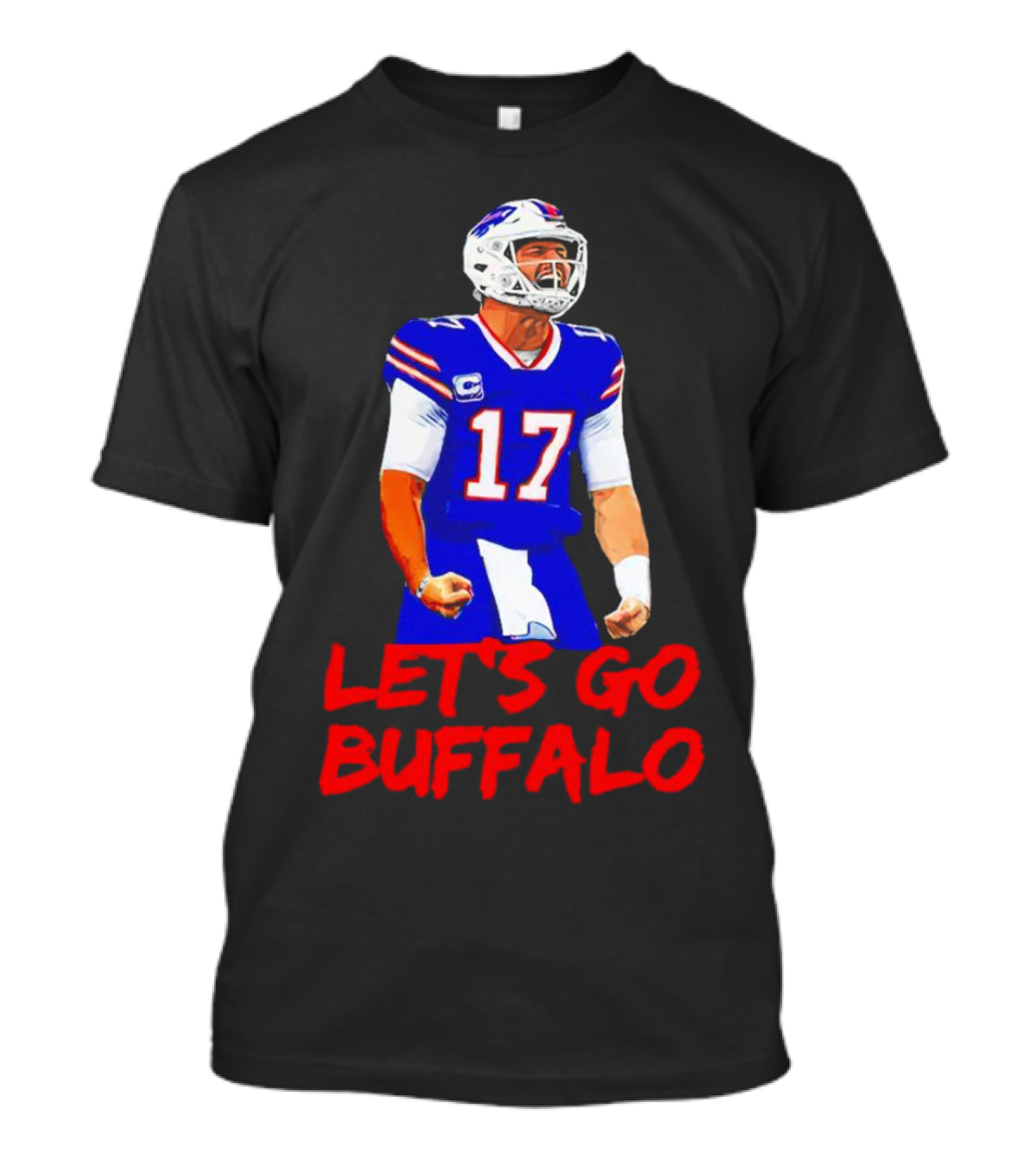 Let's Go Buffalo Bills Josh Allen 17 T-Shirt