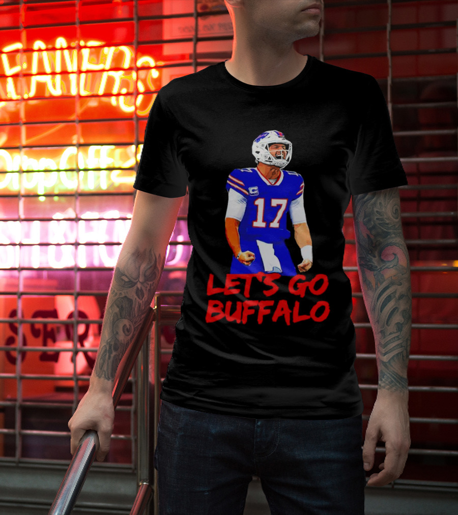 Let's Go Buffalo Bills Josh Allen 17 T-Shirt