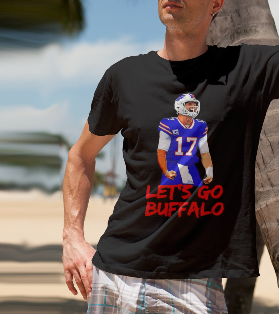Let's Go Buffalo Bills Josh Allen 17 T-Shirt
