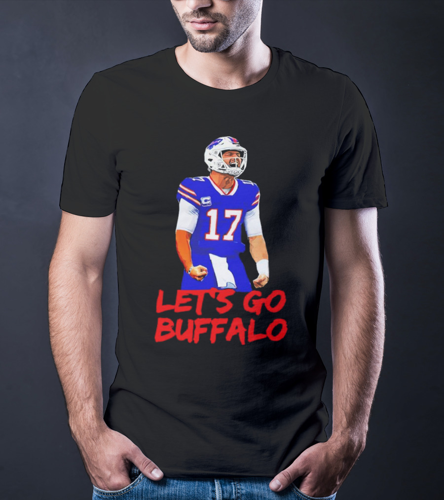 Let's Go Buffalo Bills Josh Allen 17 T-Shirt