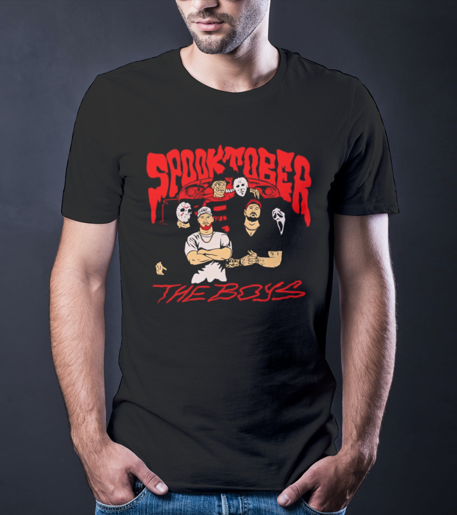 Spooktober The Boys Horror Characters Halloween T-Shirt
