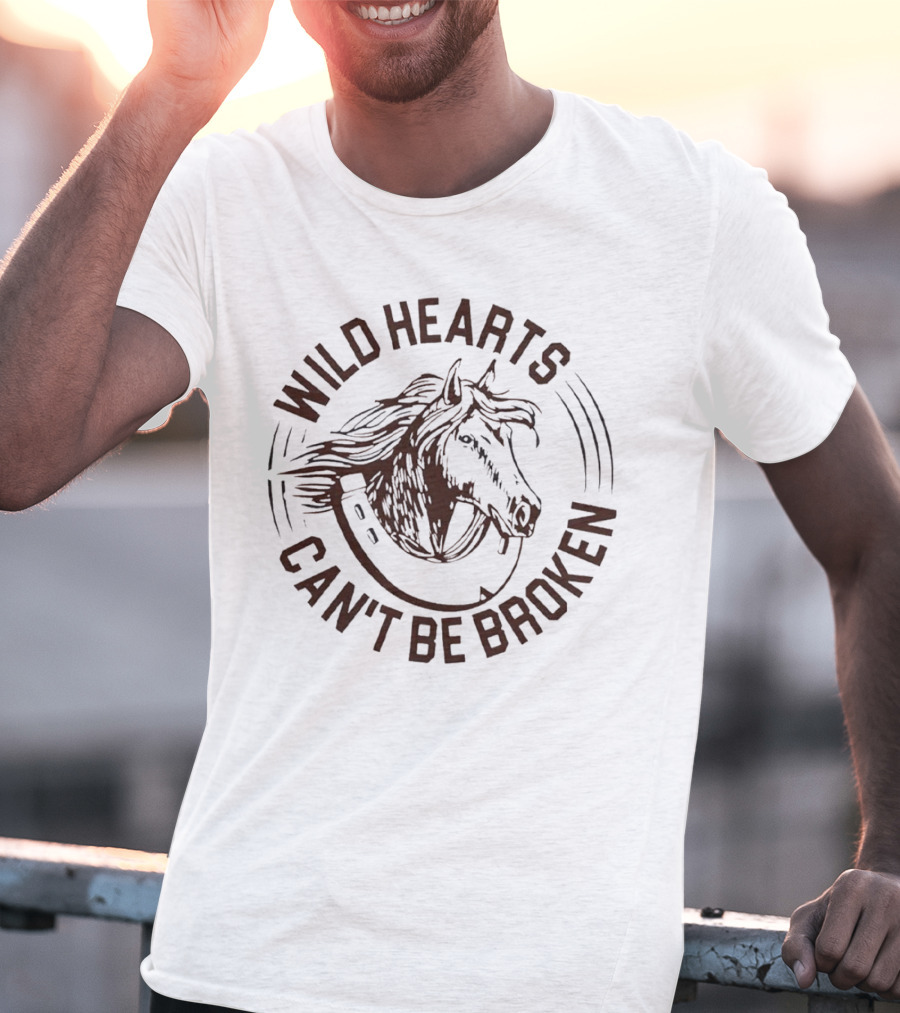 Wild Hearts Can't Be Broken Horse Freedom Spirit T-Shirt
