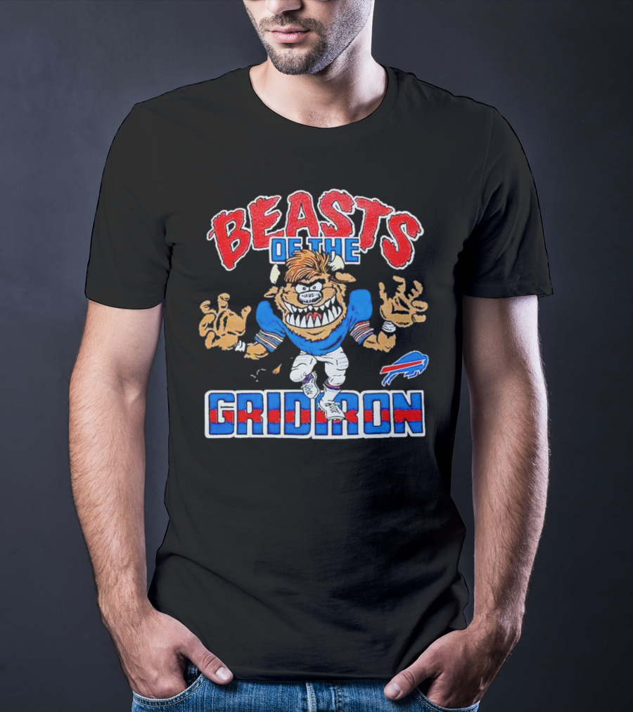 Buffalo Bills Beasts Of The Gridiron Football Monster T-Shirt