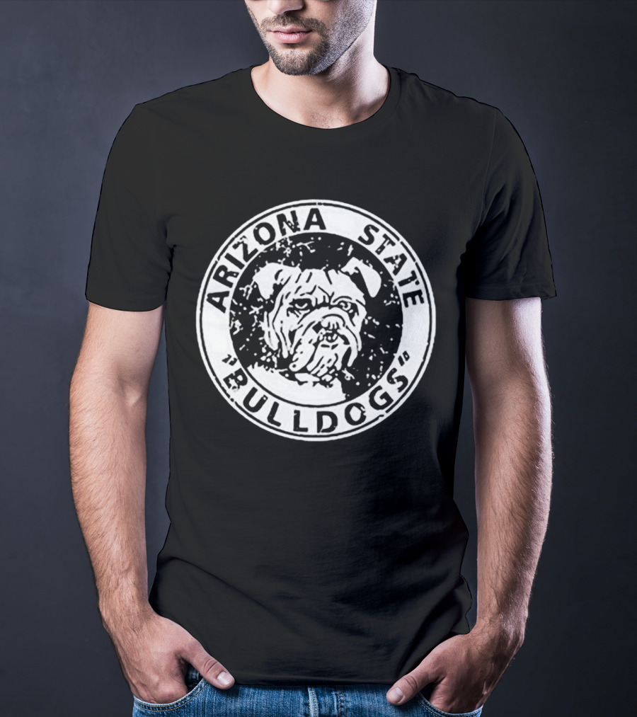 Arizona State Bulldogs Vintage Logo Circular Emblem T-Shirt