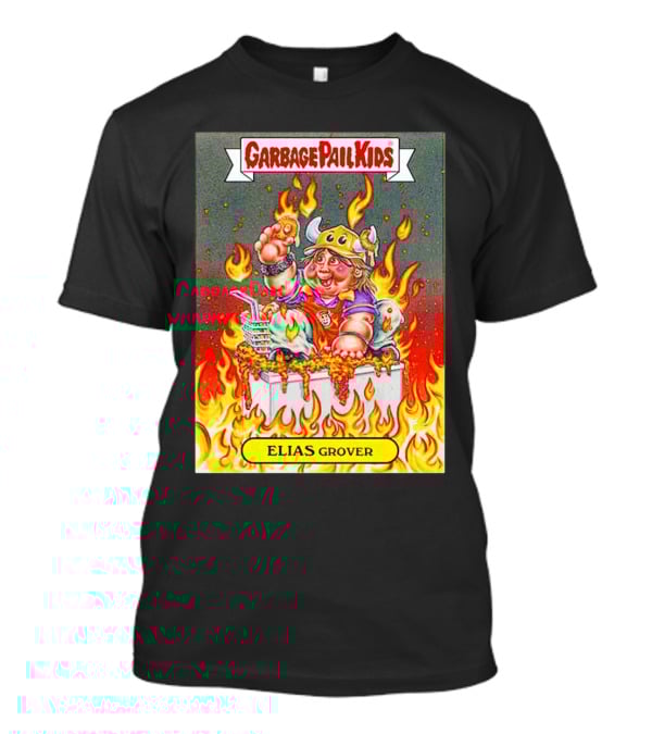 Garbage Pail Kids Elias Grover Viking Costume In Flames T-Shirt
