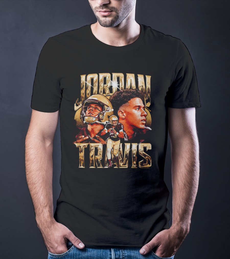 Jordan Travis Vintage College Football Player T-Shirt