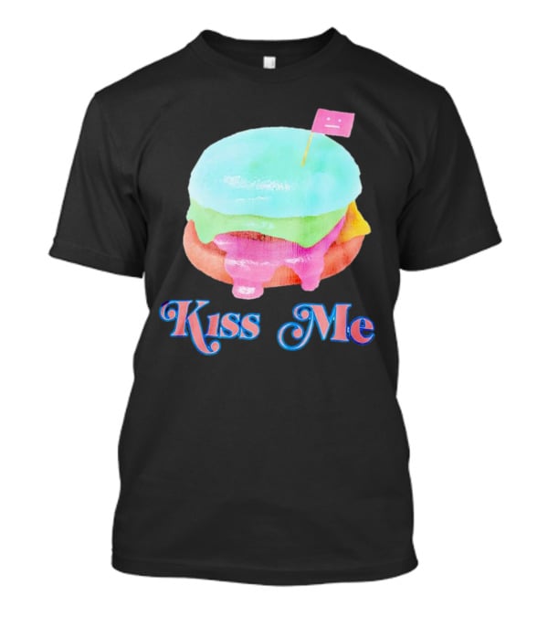 Kiss Me Pastel Burger Flag T-Shirt