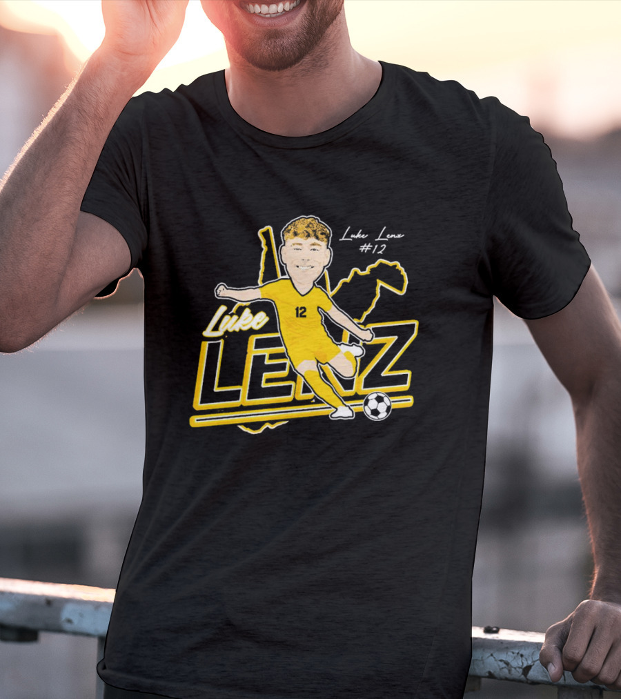 Luke Lenz #12 West Virginia Soccer Player T-Shirt