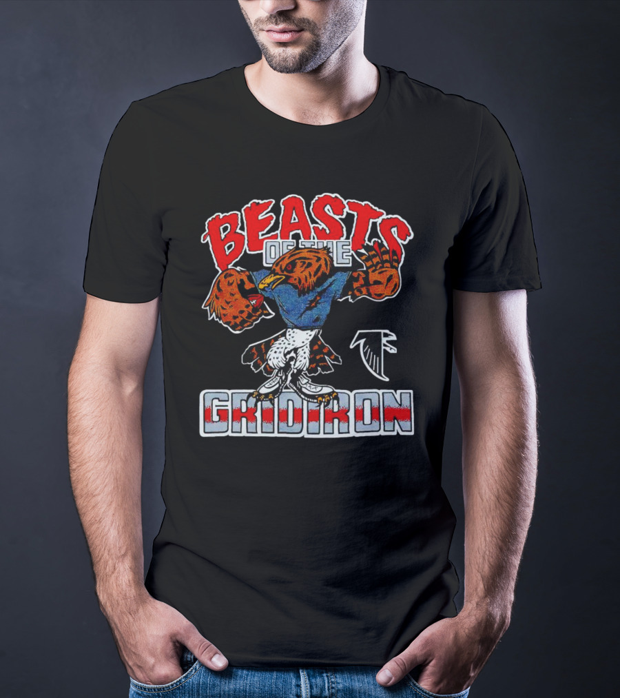 Beasts Of The Gridiron Atlanta Falcons Football Bird Mascot T-Shirt